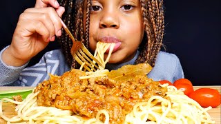 ASMR SPAGHETTI BOLOGNESE  EATING SOUNDS [upl. by Lloyd]