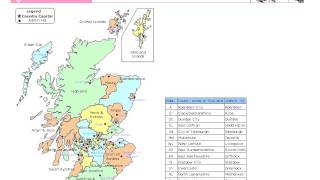 Scotland Editable Map [upl. by Jeraldine]