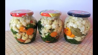 Маринованная Цветная Капуста на Зиму Вкусная хрустящая закуска из цветной капусты Вкусный рецепт [upl. by Evetta314]