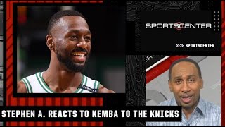 Stephen A reacts to Kemba Walker signing with the Knicks after a buyout from OKC  SportsCenter [upl. by Erreip231]