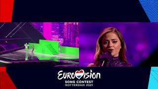 Stefania  Last Dance Greece 2021 Eurovision Song Contest Audience POV vs TV Feed [upl. by Llebpmac]