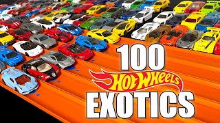 100 Hot Wheels Exotics Race Tournament [upl. by Tnerb]