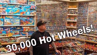 30000 Hot Wheels Cory Scotts Texassized Hot Wheels collection and his Hot Wheels room [upl. by Pascale505]