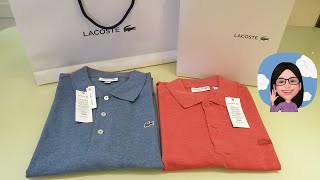 LACOSTE Polo Shirts  Unboxing [upl. by Squires]