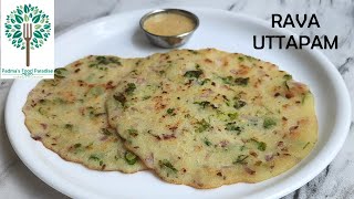 instant uttapam recipe without curd  rava uttapam recipe without curd  instant dosa without curd [upl. by Eelibuj220]