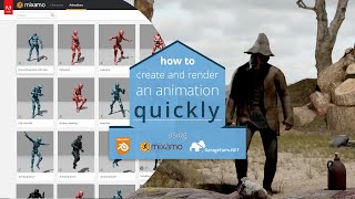 How to make animation quickly using Adobe Mixamo [upl. by Kcam729]