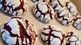 RED VELVET CRINKLES How to make a Fudgy amp Chewy Red Velvet Crinkles Cookies  Recipe Pinas [upl. by Helaine]