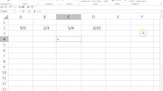 USO DE EXCEL PARA SOLUCION DE FRACCIONES [upl. by Micheline]
