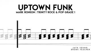 Uptown Funk Trinity Rock amp Pop Drums Grade 1 OLD [upl. by Mcculloch]