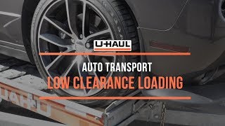 Auto Transport Low Clearance Loading [upl. by Atteloj]