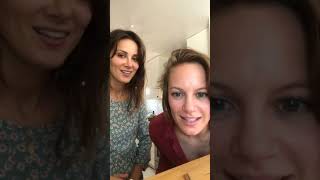 Danielle Savre and Stefania Spampinato IG live 31072020 [upl. by Ynalem]