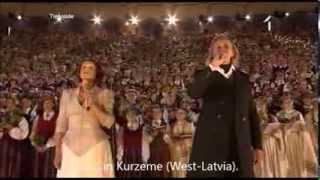 Latvian Song Festival 2013  quotDvēseles dziesmaquot The Souls Song ENGLISH translationsubtitles [upl. by Lilak392]