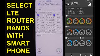 How to select or lock to any LTE band on any Huawei LTE router  CPE with smartphone [upl. by Retsevlys598]