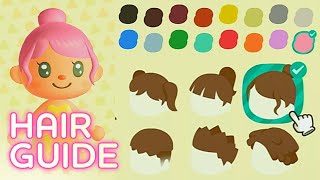 UNLOCK ALL HAIRSTYLES amp COLORS Animal Crossing New Horizons Beginner Guide [upl. by Persian]