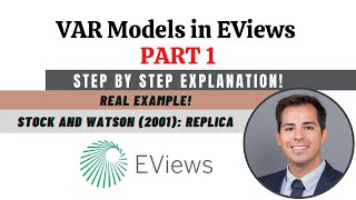 How to estimate and interpret VAR models in Eviews  Vector Autoregression model [upl. by Vincenty]