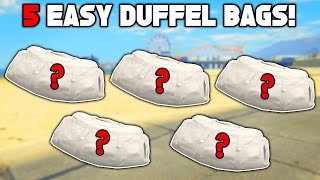 Top 5 Easiest Duffel Bags To Get In GTA 5 Online [upl. by Namara]