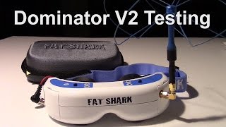 Fat Shark Dominator V2 goggles Review and internal DVR test [upl. by Alahs]