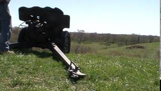 Hotchkiss 37 MLE 25MM anti tank gun live fire [upl. by Atnim]