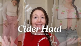 CIDER HAUL Favorite fall sweaters amp trousers [upl. by Liatnahs]