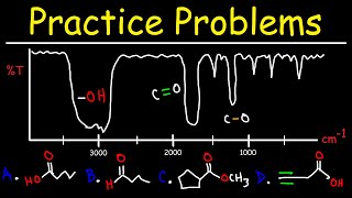 IR Spectroscopy  Practice Problems [upl. by Charters]