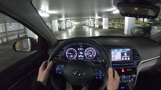 2020 Hyundai Elantra Limited  POV Night Drive Binaural Audio [upl. by Shapiro]