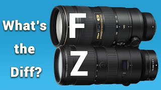 Nikon Zmount 70200 28 VR S Lens vs Fmount AF S 70200mm 28G ED VR II [upl. by Law]