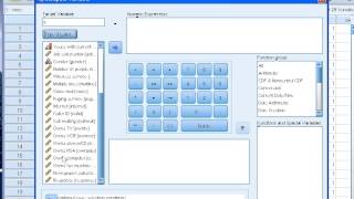 SPSS Tutorials Compute variables [upl. by Laerdna]