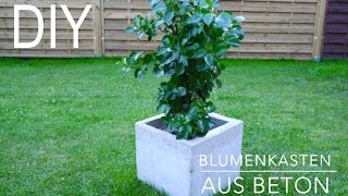 DIY Blumenkasten aus Beton Anleitung [upl. by Papke412]