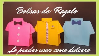 BOLSA DE REGALO con forma de CAMISA [upl. by Nirac]