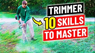 How to Use a String Trimmer  10 Skills to Master [upl. by Harness266]