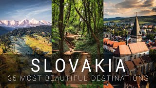 SLOVAKIA  35 most beautiful destinations  Cinematic video [upl. by Antonella]