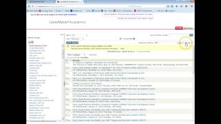 Tutorial Lexis Nexis Search [upl. by Kuehn]