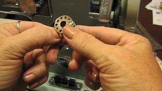 DRESSMAKER 2000 Sewing Machine info Video 8 Threading The Bobbin [upl. by Ajssatsan]