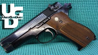 Smith amp Wesson Model 39 9mm 1st Look Review Old School [upl. by Bondy]