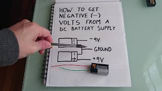 How To Get Positive And Negative Voltages From A DC Battery [upl. by Firmin]