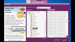 HOW TO JOIN INTO A CHATROOM USING YAHOO MESSENGER [upl. by Nwahsav478]