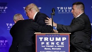 Donald Trump rushed off stage during rally in Nevada [upl. by Klepac27]