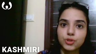 WIKITONGUES Aakriti speaking Kashmiri [upl. by Notaek]