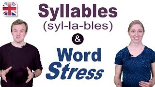 Syllables and Word Stress  English Pronunciation Lesson [upl. by Roane621]