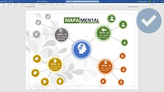 COMO CREAR UN MAPA MENTAL EN WORD [upl. by Ahsitam]