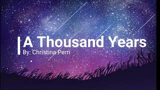 A Thousand Years  Christina Perri 1 Hour Music Lyrics 🎵 [upl. by Kirwin]