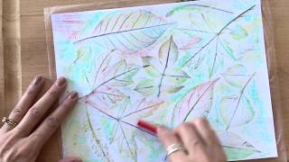 How to Make Leaf Rubbing Art [upl. by Fulks387]