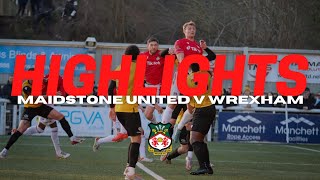 HIGHLIGHTS  Maidstone United v Wrexham [upl. by Ika]