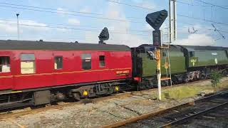 47802 34067 tangemere on the Cumbrian mountain express Railtour at carnforth 21924 [upl. by Farrar993]