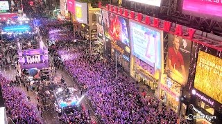 New Year’s Eve  Times Square Crossroads – EarthCam [upl. by Namref855]