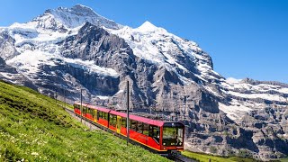 Jungfraubahn Train Ride from Grindelwald to Jungfraujoch  Switzerland [upl. by Wales]