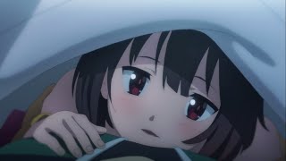 Konosuba Movie  Megumin clinging to Kazuma in their sleep [upl. by Nnylrac445]