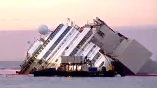 Raising the Costa Concordia A Time Lapse [upl. by Riek]