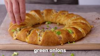 ChickenBaconRanch Crescent Ring  Pillsbury Recipe [upl. by Essiralc]