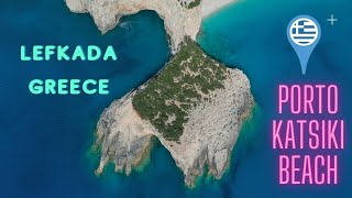 Porto Katsiki beach LefkadaGreeceAerial 4K video [upl. by Bum897]